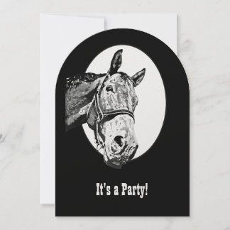 Funny Horse Western Thema Geburtstag Custom Einlad Einladung