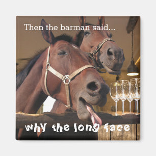 Funny Horses Magnet