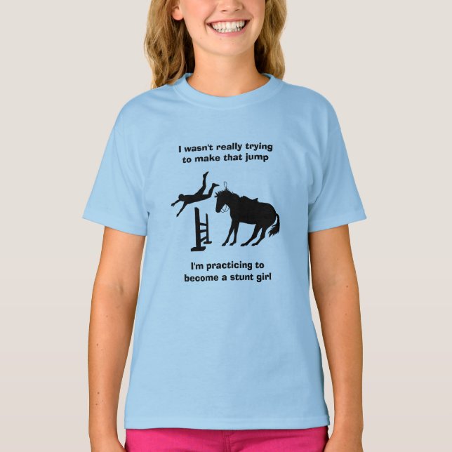 Funny Horst Springsteg Girl im Training T-Shirt (Vorderseite)