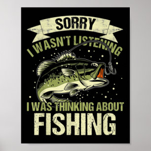 Funny hörte nicht zu, war über das Fischen nachzud Poster