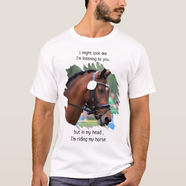 Funny Horting - Reitsport Foto Reiten T-Shirt (Vorderseite)