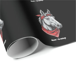 Funny Horvers Rote Bandana Girls Niedlich Geschenkpapier