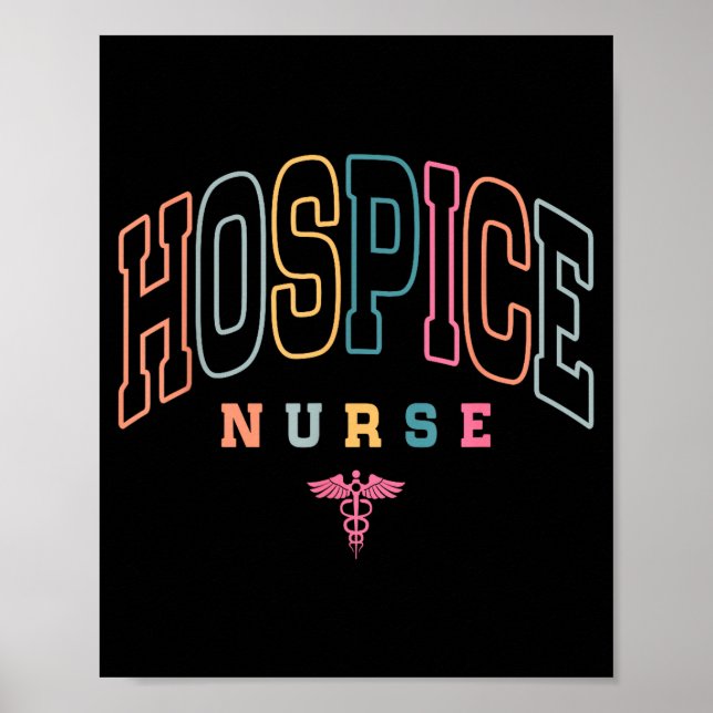 Funny Hospice Nurse Doctor Graduation Medical Nurs Poster (Vorne)