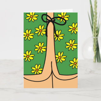 Funny Hospital Gown und Hintern fühlen sich bald b Karte