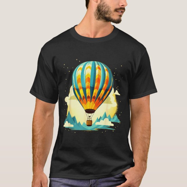 Funny Hot Air Balloon For New Adventures Lovers  T-Shirt (Vorderseite)