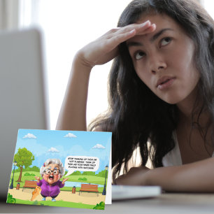 Funny Hot Blitze Geburtstagskarte Karte