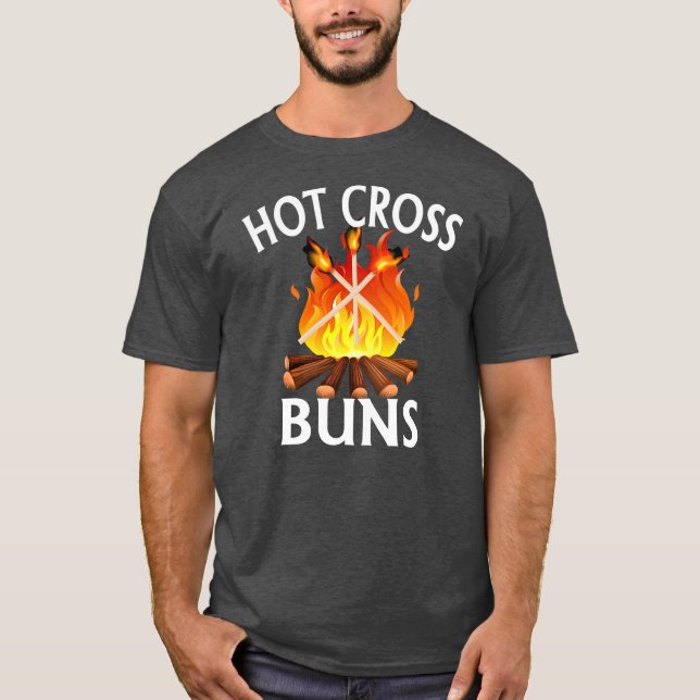 Funny Hot Cross Buns T-Shirt (Vorderseite)
