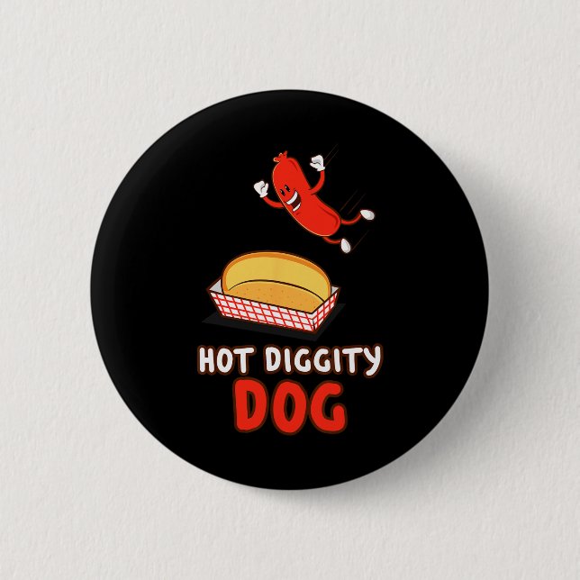 Funny Hot Dog Button (Vorderseite)