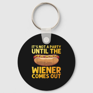 Funny Hot Dog Design für Männer Frauen Hotdog Stan Schlüsselanhänger