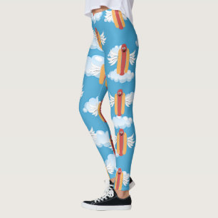 Funny Hot Dog Emoji bedeutet Food Spaß Emojis Jok Leggings