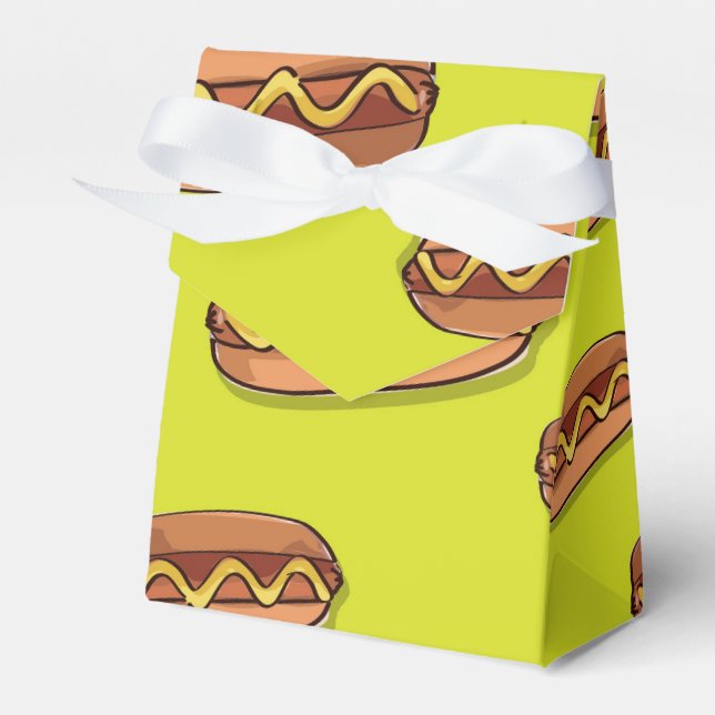 Funny Hot Dog Food Design Geschenkschachtel (Vorderseite)