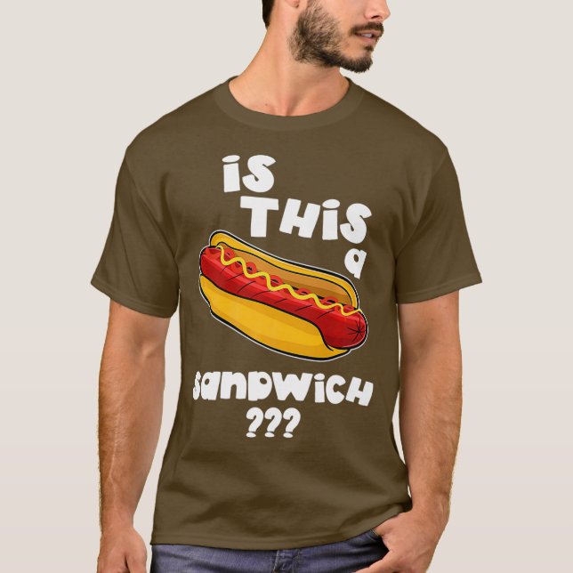 Funny Hot Dog ist ein Sandwich Geschenk Premium T-Shirt (Vorderseite)