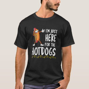 Funny Hot Dog Lover bin ich gerade hier für die Ho T-Shirt