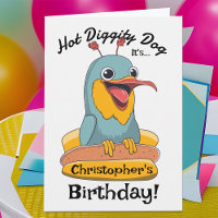 Funny Hot Dog Lover Niedlicher Alberner Vogel in B