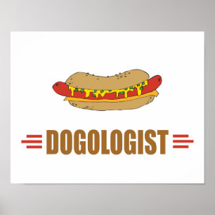 Funny Hot Dog Poster
