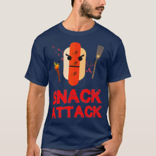 Funny Hot Dog Snack Attack Food Snacks T-Shirt