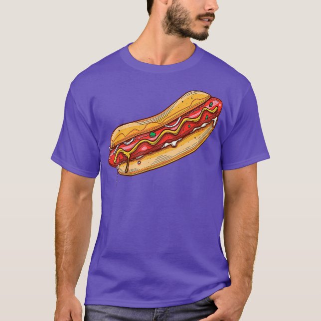 Funny Hot Dog Würstchen Liebhaber Geschenke T-Shirt (Vorderseite)