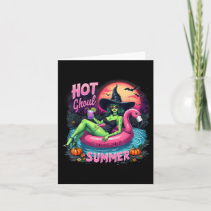 Funny Hot Ghoul Summer Summerween Vibes Skeleton I Karte