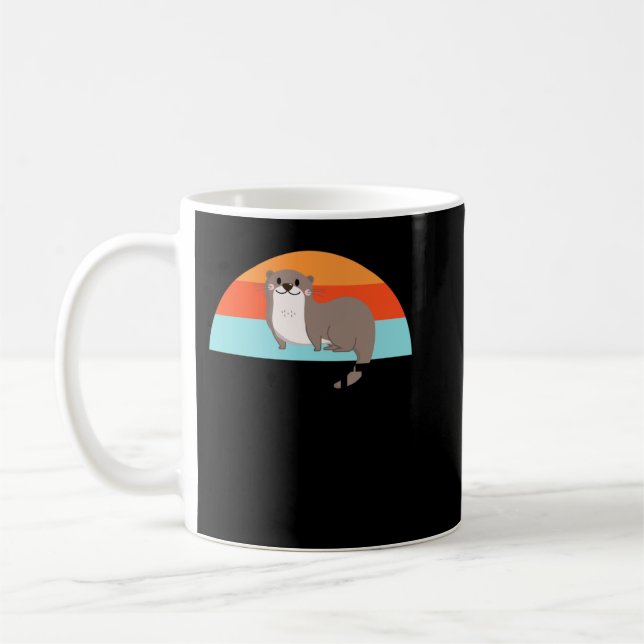 Funny Hot Hotter Otter Otter Liebe Sprichwort Fisc Kaffeetasse (Links)
