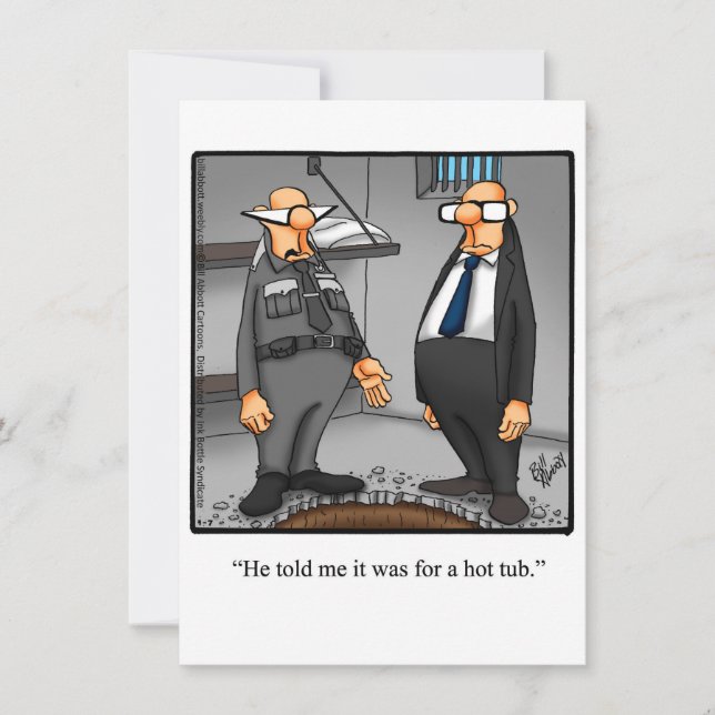 Funny Hot Tub Party Einladungen (Vorderseite)