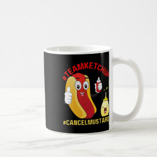 Funny Hotdog Team Ketchup Lover Fun Grillen Hotdog Kaffeetasse