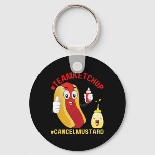Funny Hotdog Team Ketchup Lover Fun Grillen Hotdog Schlüsselanhänger