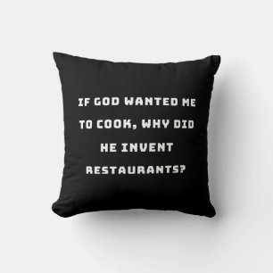 Funny Housefrau Zitat, ich hasste Kochen lustig Kissen
