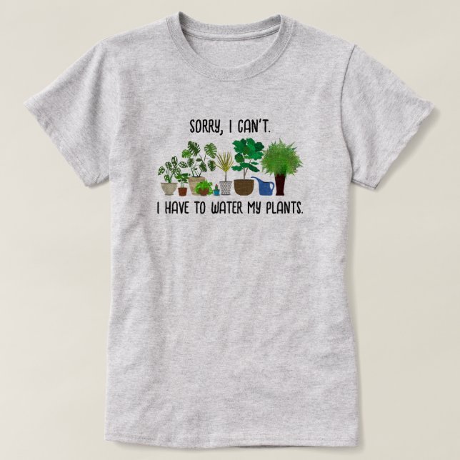 Funny Houseplant Lover T - Shirt (Design vorne)