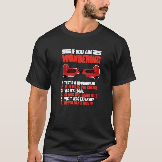 Funny Hoverboarding Electric Scooter Hoverboard T-Shirt (Vorderseite)