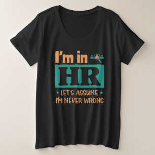 Funny HR Officer Gift   Geschenk von Mitarbeitern Große Größe T-Shirt