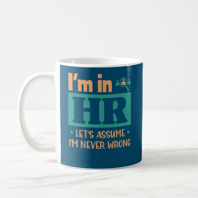 Funny HR Officer Gift | Geschenk von Mitarbeitern Kaffeetasse (Links)