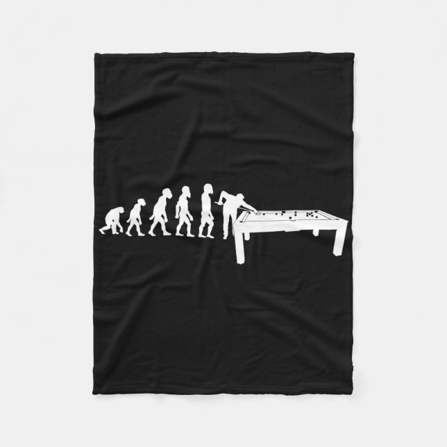 Funny Human Billiards Evolution 8 Ll Pool Cue Stic Fleecedecke (Vorderseite)