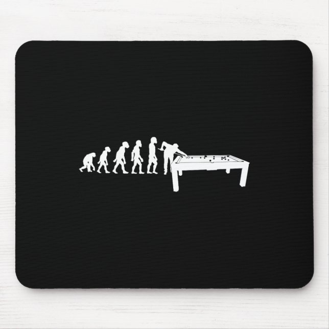 Funny Human Billiards Evolution 8 Ll Pool Cue Stic Mousepad (Vorne)