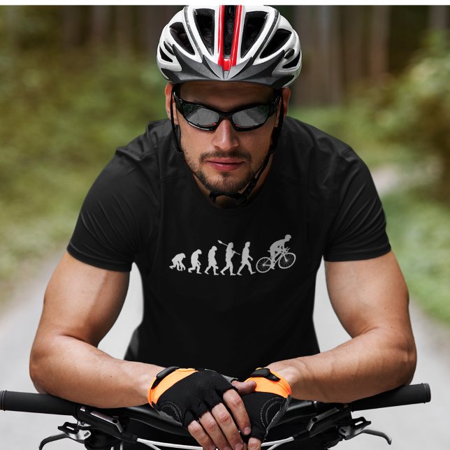Funny Human Cycling Evolution Athlete Bike Cyclist T-Shirt (Von Creator hochgeladen)