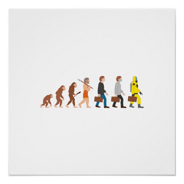 Funny Human Evolution Poster (Vorderseite)