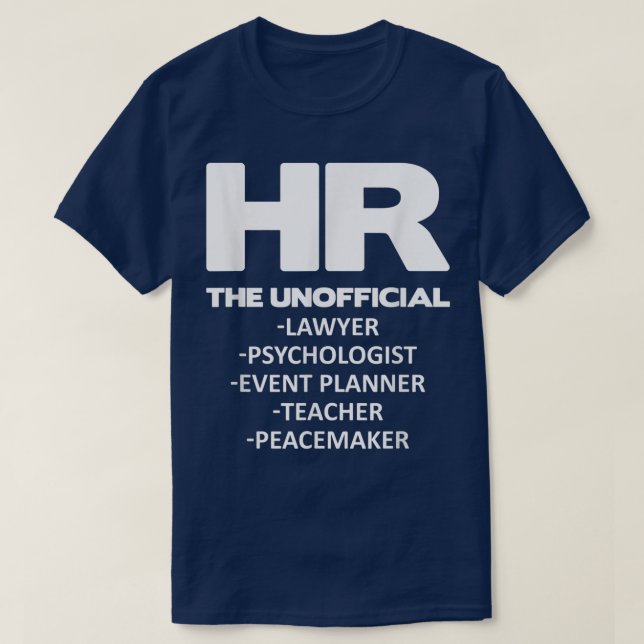 Funny Human Resources HR nutzt alles T-Shirt (Design vorne)