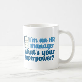 Funny Human Resources Manager Superheran HR Kaffeetasse