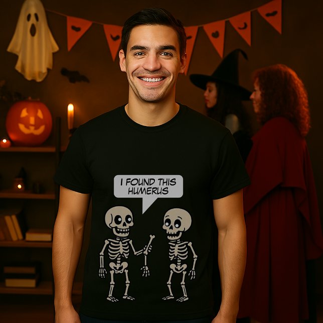Funny Humerus Halloween Skelette T-Shirt (Von Creator hochgeladen)