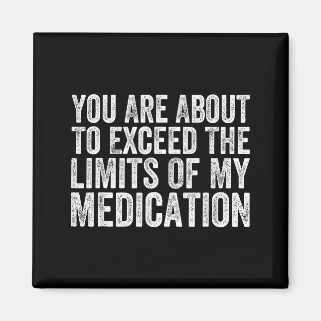 Funny Humor Sarcastic Signs That Make People Laugh Magnet (Vorne)