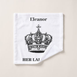 Funny Humore Crown Personalisiert Ihre Ladyship Badhandtuch Set