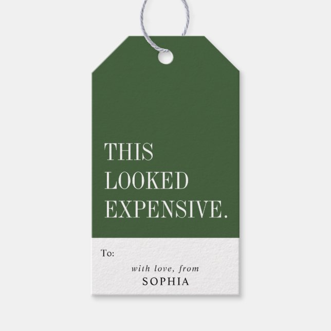 Funny Humorous This Looked Expensive Geschenkanhänger (Vorderseite)