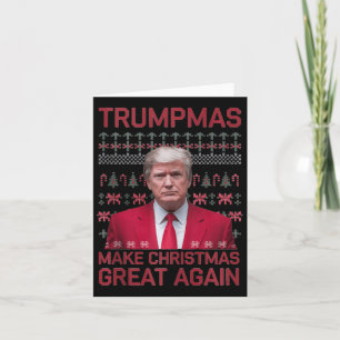Funny Humorvolle Trumpmas machen Weihnachten wiede Karte