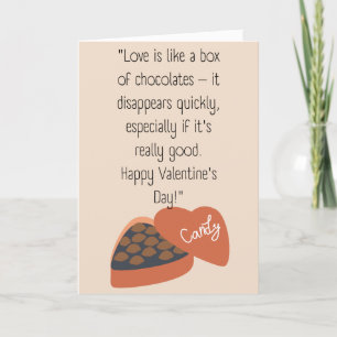 Funny Humorvolle Valentinstag Zitat Urlaubskarte Feiertagskarte