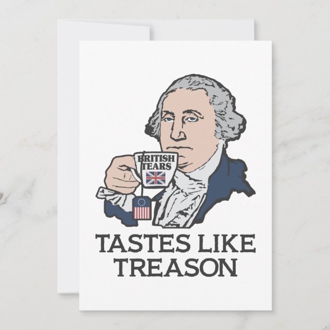 Funny Humour 4. Juli Holiday Einladung (Vorderseite)