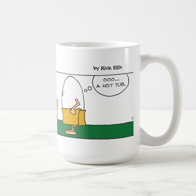 Funny Humpty Dumpty Hot Tub Tasse (Rechts)
