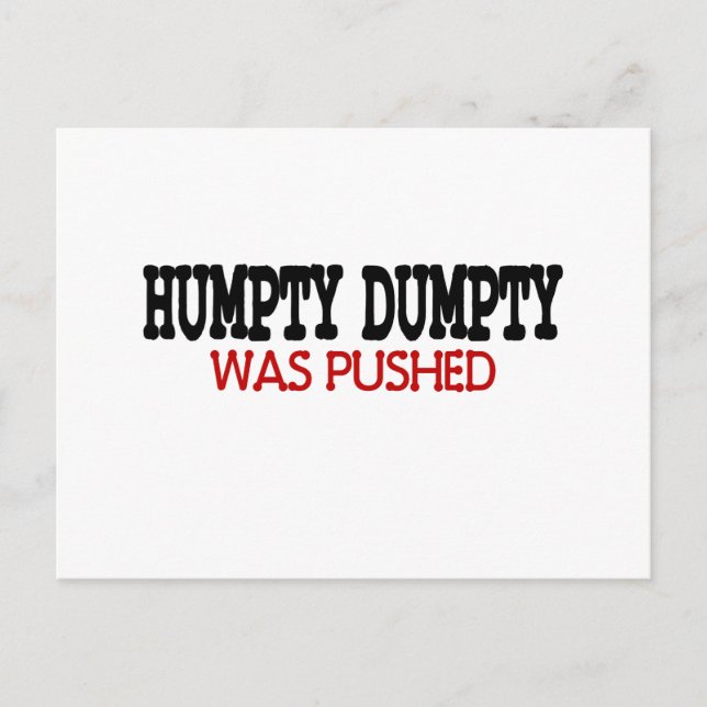 Funny Humpty Dumpty Postkarte (Vorderseite)
