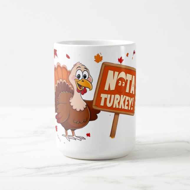 Funny Humurer Niedlicher Erntedank Türkei Tasse (Mittel)