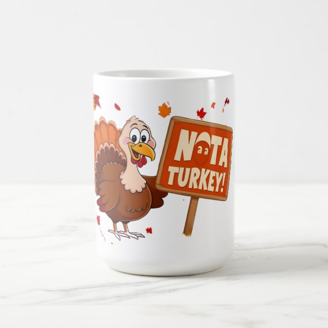 Funny Humurer Niedlicher Erntedank Türkei Tasse (Mittel)