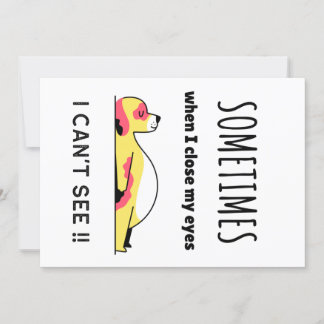 Funny Hund Einladung