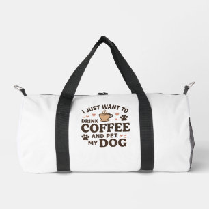 Funny Hund Lover Tasse Hund Mama Hund Vater Duffle Bag